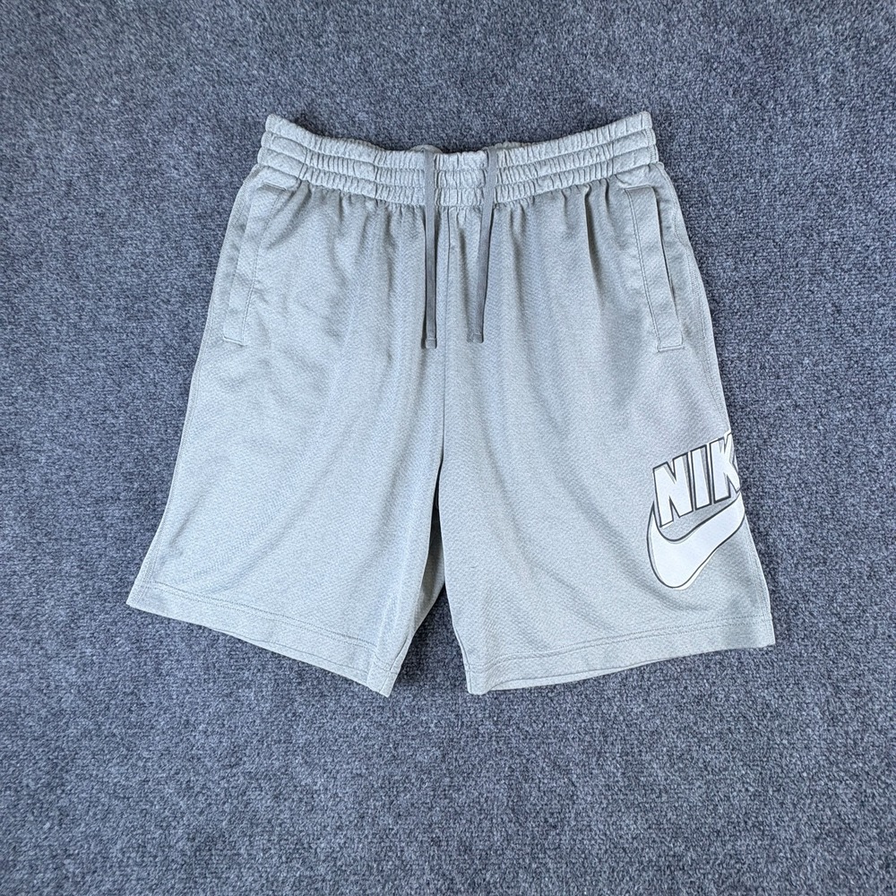 Nike SB Dri-Fit Sunday Shorts Mens 30x8 Gray White Logo Skateboarding Activewear